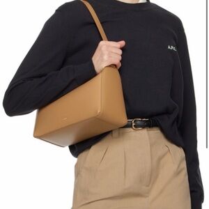 A.P.C. sac virginie baguette Beige Leather Shoulder Bag NWT